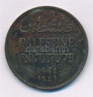 Palesztina 1941. 2m Br T:2-,3 Palestine 1941. 2 Mils Br C:VF,F Krause KM#2