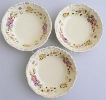 Zsolnay pillangó mintás kompótos készlet. Kézzel festett, jelzett, hibátlan