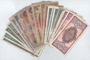 36db-os vegyes pengő bankjegy tétel (6xklf) T:III,III-