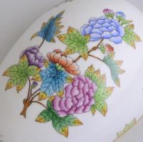 Herendi Viktória mintás tojás. Kézzel festett, jelzett, hibátlan 18x12 cm