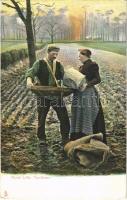 Rural Life. The Sower. Raphael Tuck & Sons Rural Life Series 1421. (EK)