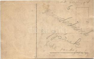 Kula, posztógyár a folyóparton / cloth factory, riverside. photo (vágott / cut)