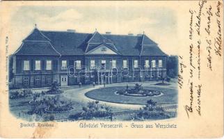 1899 (Vorläufer) Versec, Werschetz, Vrsac; Püspöki palota / Bischöfl. Residenz / bishops palace (EK)