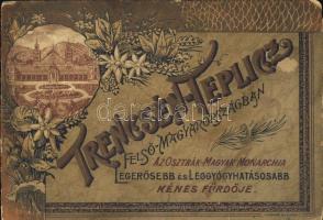 Trencsén Teplicz leporelló füzet 12 litho képpel / Turc Toplice leporello with 12 litho pictures
