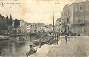 1908 Veli Losinj, Lussingrande; kikötő / port