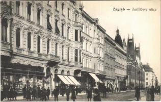 Zagreb, Jurisiceva ulica / street, shops / utca, Leo Müller üzlete