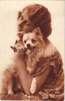 1925 Lady with dog