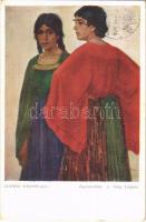 1912 Zigeunerblut / Gypsy folklore lady art postcard. Galerie Wiener Künstler Nr. 124. s: Ludwig Wieden (Rb)