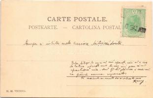 Lady art postcard. M. M. Vienne. artist signed