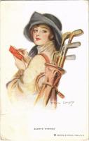 1913 "Always winning" Lady art postcard. Reinthal & Newman No. 433. s: T. Earl Christy (EK)