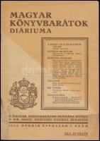 1935 Magyar Könyvbarátok Diáriuma. 1935. V. évf., 3. szám. Papírkötésben, foltos.