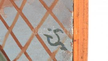 Szuromi Imre (1948-): Bogdányi út 40. (Szentendre). Olaj, vászon, jelzett. Hátoldalán autográf felir...