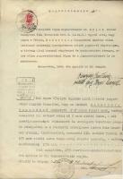 1936 Meghatalmazás készpénzes lerovású bélyegilletékkel