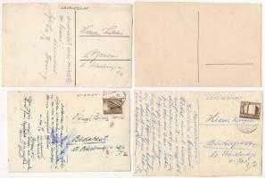 Agárd - 4 db kézzel festett művész képeslap (egy "ilyen lesz majd 1970-ben" jövőben) / 4 p...