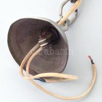 Üveg díszes csillár. M:80 cm, lánccal 140 cm. Működő állapotban. CSAK SZEMÉLYES ÁTVÉTEL