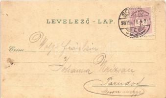 1898 (Vorläufer!) Sopron, Oedenburg; Várkörút, Mihály templom, Deák tér, Széchenyi szobor és tér, So...