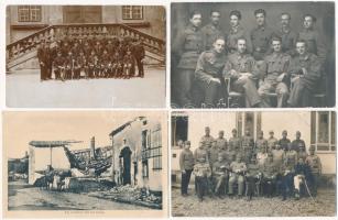 7 db Katonai fotólap + 3 db I. világháborús képeslap