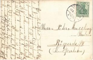 1913 Német katonák csoportja / German military, group of soldiers with dog and rifles. photo