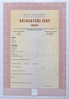 ~1990. "Első Danubius Közraktározási és Kereskedelmi Zrt. Közraktározási Jegy" kitöltetlen...