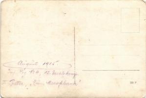 1915 Inf. Reg. No. 4. 12. Ersatzkomp. Prater (Wien) "Zum Marokkaner" / Osztrák-magyar kato...