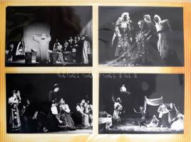 cca 1970 Tánc, balett, színház 65 db művészi fotó előadásokról albumban