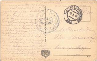 1917 Berezhany, Brzezany; Widok ogólny / Totalansicht / general view + "M. kir. 309. honvéd gya...