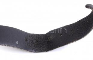 Longines mechanikus karóra, bőr szíjjal, működik, üveglap és szíj kopottas, d: 2,3 cm