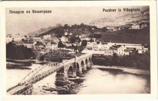 Visegrad, general view, bridge (EK)
