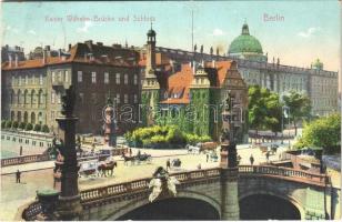 1906 Berlin, Kaiser Wilhelm-Brücke und Schloss / bridge, castle
