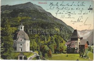 Böckstein (Bad Gastein), Kirche, Jagdschloss Czernin / church, hunting lodge, hunting castle (from postcard booklet) (EK)