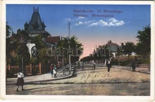 1917 Ivano-Frankivsk, Stanislawów, Stanislau; Ul. Slowackiego / Slowackigasse / street view, villa (EK)