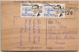 Key West (Florida), Dolphins. Durable Quality Wood Postcard