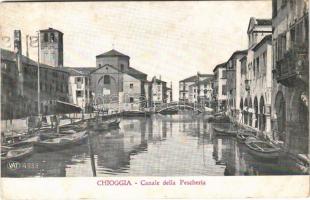 1939 Chioggia, Canale della Pescheria / canal, fish market (fl)