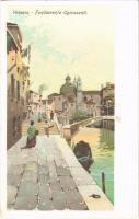 Venezia, Venice; Fondamenta Ognissanti. litho