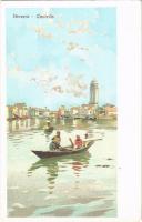 Venezia, Venice; Castello. litho