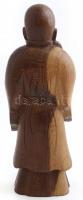 Kínai bölcs. Faragott keményfa szobor. 27,5 cm
