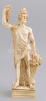 Dionüszosz gipsz és műgyanta őrlemény szobor, m: 25 cm