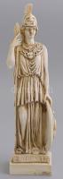 Pallas Athéné gipsz és műgyanta őrlemény szobor, m: 26,5 cm