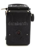 Voigtländer Brillant TLR fényképezőgép Voigtar 1,7 f:7,5 cm, eredeti bőr tokjával, kissé kopottas, m...