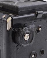 Voigtländer Brillant TLR fényképezőgép Voigtar 1,7 f:7,5 cm, eredeti bőr tokjával, kissé kopottas, m...