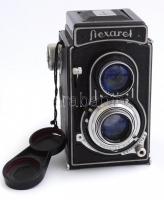 Meopta Flexaret IV.a 6x6 cm/24x36 mm kamera Belar 1:3,5/80 mm objektívvel jó állapotban, bőrtokkal +...