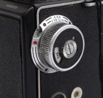 Meopta Flexaret IV.a 6x6 cm/24x36 mm kamera Belar 1:3,5/80 mm objektívvel jó állapotban, bőrtokkal +...