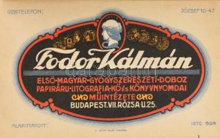 1925 Gyógyszerész zsebnaptár az 1925. évre. 53-ik évfolyam. Összeáll.: Karlovszky Géza, Koritsánszky...