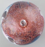 Színes üvegnehezék, d: 7,5 cm