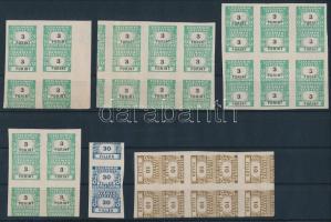 1946 Számlailleték bélyeg próbanyomatok