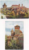 Nürnberg, Nuremberg; - 11 unused pre-1945 postcards s: Sollmann