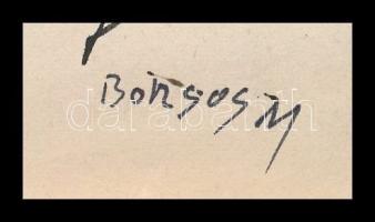 Borsos M jelzéssel, 2 db mű: Kaktusz. Tus, papír. Egyiken lap széli apró szakadásokkal. 29,5x21 cm