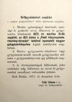 Magyar Gyógyszerkönyv. Pharmacopoea Hungarica. Első kiadás. Bp., 1871. Pesti Könyvnyomda, 2+XXXXVII+...