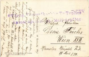 1917 Trencsénteplic-fürdő, Kúpele Trencianske Teplice; Villa Miramare, Villa Corfu + "Vörös-Ker...