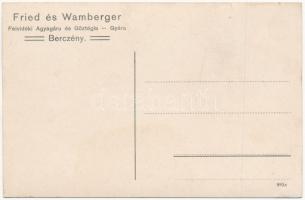 Bercsény, Berczény, Svinná; Fried és Wamberger Felvidéki Agyagáru és Gőztégla gyára / pottery and br...